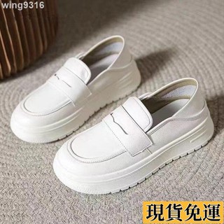 🌸臺灣限時低價🌸 35~40號 大碼女鞋 美拉德護士鞋增高小個子鬆糕厚底超軟護士鞋防臭透氣一腳蹬小白鞋 平底休閒鞋