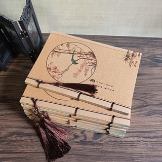 ℐ綫裝本ℐ 國潮 筆記本 中國風 筆記本 國潮古風用品仿古 本子 複古抄詩記事本