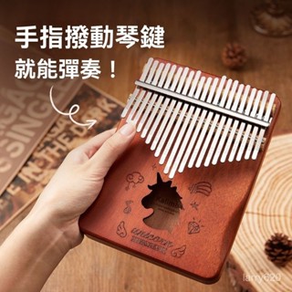 17/21音拇指琴 手指鋼琴 Kalimba 卡林巴琴 闆式卡林巴琴 初學者手撥琴 手指琴 自學樂器 入門樂器 馬林巴琴