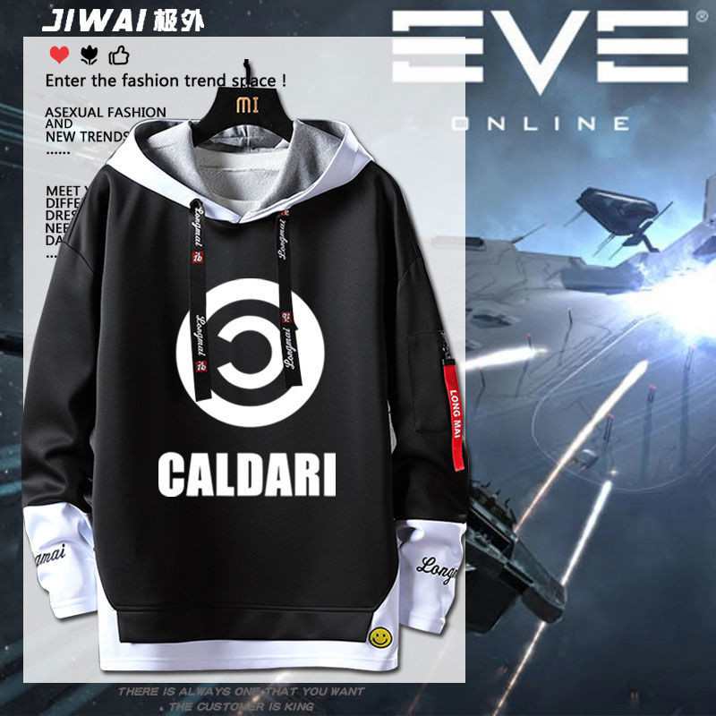 EVE星戰前夜古斯塔斯POIBC游戲周邊套頭衛衣秋冬學生休閑印花衣服(teles/ ~極極)
