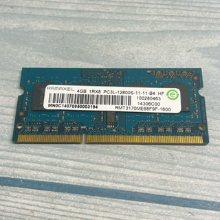 二手良品 筆電用 DDR3 1600 4GB RAMAXEL 美光 雙面 顆粒 4G