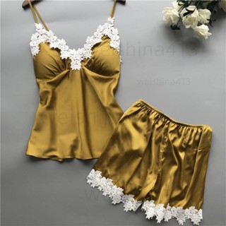 臺灣發貨🔥夏季真絲睡衣套裝 女士家居服睡衣 上衣和短褲 女士睡衣套裝連身睡衣 卡通睡衣 珊瑚絨睡衣 法蘭絨睡衣 法蘭