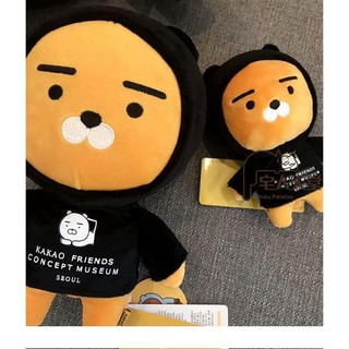 宅人天堂-特惠Kakao friends 聖誕萊恩 連帽T萊恩 模型公仔 黑衣斗篷使者 絨毛玩偶 毛絨 小朋友抱枕