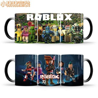 💎【2024新款】水杯 卡通動漫水杯 日系 水壺 外貿虛擬roblox變色馬克杯陶瓷熱敏咖啡創意杯子生日禮物批發
