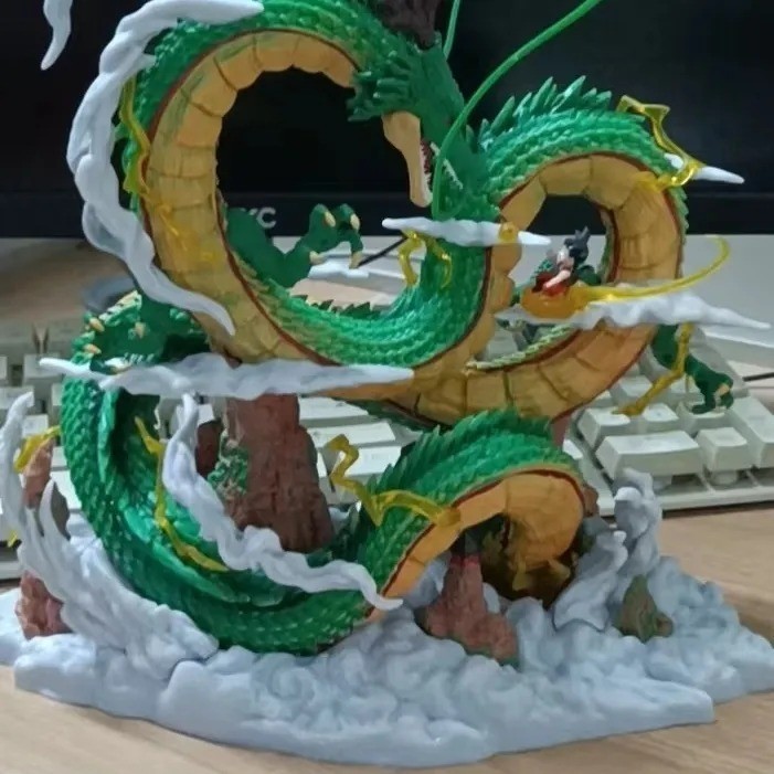 模型公仔 潮玩七龍珠神龍與小悟空神龍手辦大型擺設大龍珠送禮禮品 神龍與悟空七龍珠公仔 神龍公仔 孫悟