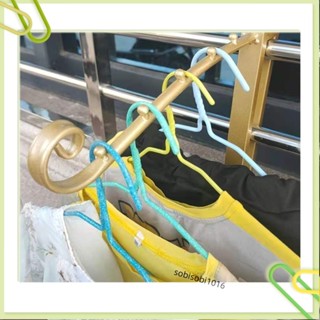 陽臺晾衣架 防盜網掛鈎陽臺晾衣架臥室用 防盜窗 神器涼曬戶衣服花盤收納架子sobisobi1016