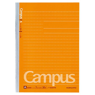 【King PLAZA】KOKUYO 國譽 Campus A5 點線筆記本 A罫 橘 103AT 東大生點線