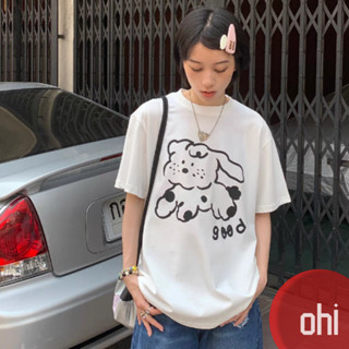 【ohi】寬鬆款短袖T恤 女韓版 ins潮學生上衣 寬鬆慵懶原宿風 打底上衣 女生衣服 GTMM3633