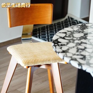 🔷優恩生活商行🔷LEFTROOM法式復古餐椅 實木椅子 設計師實木靠背椅子 休閒椅 中古單椅 家用小戶型書桌辦公椅凳