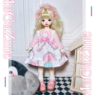限時免運【BJD6分娃衣】6分bjd白菜娃衣多點數套裝 30釐米洋娃娃衣服 洛麗塔裙子 新國風娃娃 7DZH
