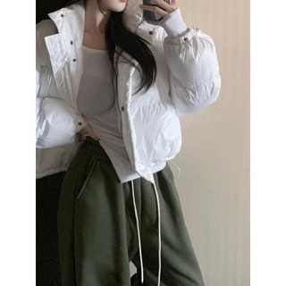 Codibook｜韓國 henique 休閒立領綁帶保暖羽絨外套［預購］羽絨外套 女裝