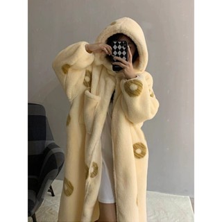 睡衣女秋冬季珊瑚絨睡袍連帽加絨加厚中長款冬天女士居家服可外穿【Jsna皇后】