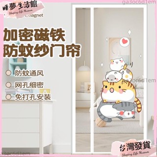 臺灣發出·夏季臥室防蚊門簾 蚊帳 磁吸免打孔 魔術貼 紗簾紗門 紗窗家用防蠅窗簾