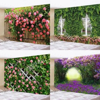 風景背景布 直播掛布 北歐掛布 牆壁裝飾掛毯 ins風 植物花卉掛布 拍照背景掛布 牆布 女生臥室裝扮 可訂製臺灣出貨