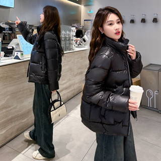 羽絨棉服女短款學生棉衣韓版寬鬆棉襖外套女潮防寒外套女 外套冬天女 韓式外套 棉服外套 白色羽絨 外套加絨 學生外套
