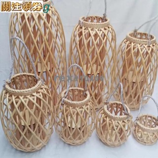 柳編復古燈籠 吧客廳桌面燭光風燈 夜景古風漢服古風道具