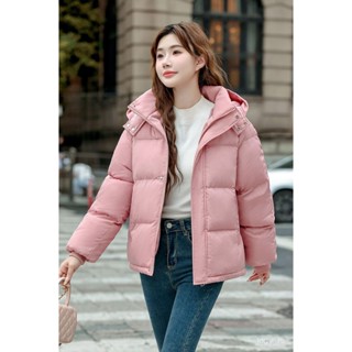 精緻女人生活館💄2024新款棉服女短款羽絨棉衣韓版寬鬆加厚冬季麵包學生棉襖外套女