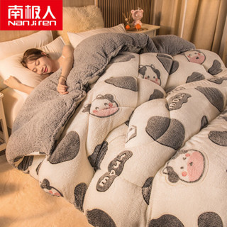 💥臺灣出貨💥南極人羊羔絨被子棉被雙麵絨冬被冬季保暖加厚雪花絨加絨被芯 羊羔絨被芯 牛奶絨蓋被 加厚冬被 雙人被 單人被