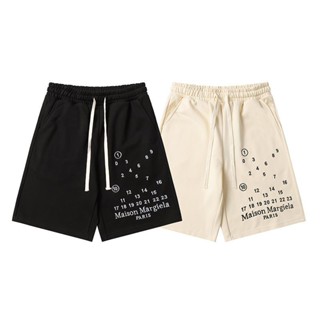 【丹丹百貨】馬吉拉MM6刺繡字母logo抽繩短褲純棉寬松夏季潮牌男女休閑五分褲2890