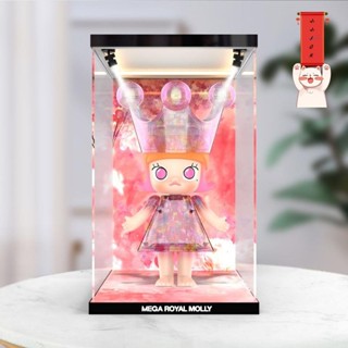 泡泡瑪特 400%展示盒 亞克力展示盒 labubu 展示盒 公仔展示盒 公仔收納盒 加厚展示盒適用泡泡瑪特 MOLLY
