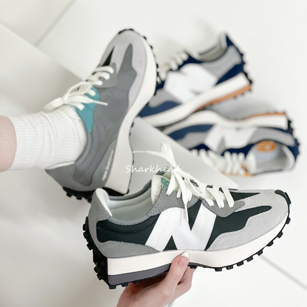 New Balance 327 拼接 淺灰 深藍 黑 深灰 MS327OD MS327OC