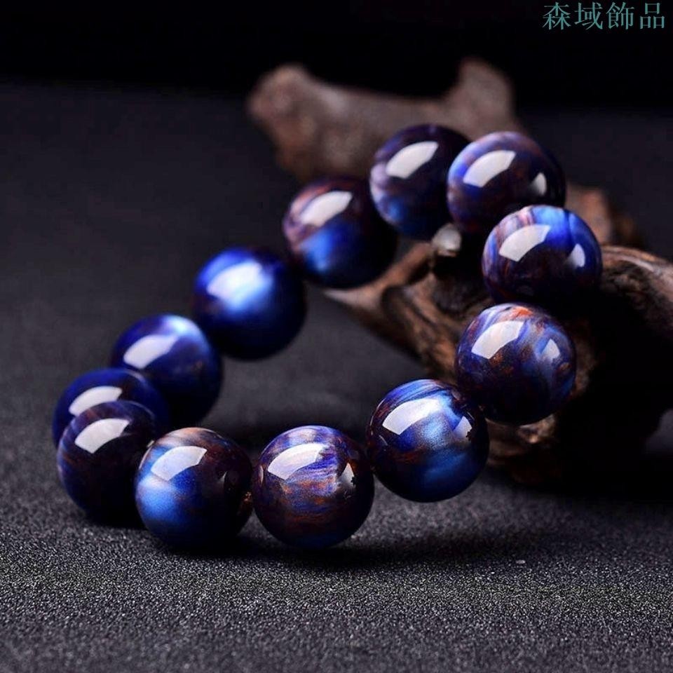 森域飾品 新款網紅同款二代彩色絲海柳手鏈文玩飾品霸氣款紫柳手串 手串 手鏈 手環 手鐲