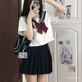 免運 jk套裝 JK制服 水手服 國中生套裝 白黑三本服 學生襯衫 百褶裙 日係學院風 甜妹減齡套裝 修身顯瘦制服