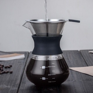 咖啡過濾杯 手沖咖啡壺套裝家用玻璃分享壺過濾杯咖啡茶濾網滴漏式漏鬥過濾器