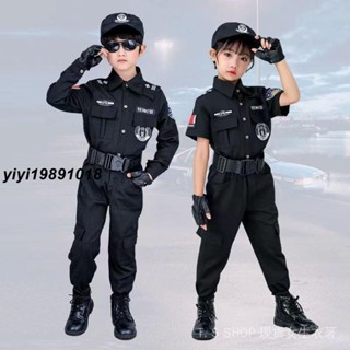 【現發】2024年兒童特警服幼兒園小警察演出服特種兵衣服套裝 角色扮演警官服 ZQPD