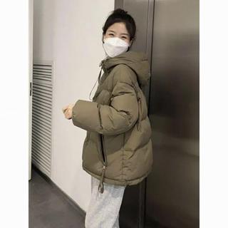 臺灣出貨🌱羽絨棉服 2024年冬季新款棉衣女冬季寬松大碼連帽棉服輕薄款矮個子韓版外套 大尺碼外套 麵包服外套 冬季外套