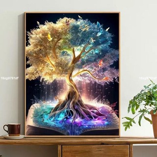 {客制}鑽石貼畫發財樹5d鉆石畫滿鉆招財樹客廳玄關手工貼鉆十字繡鉆石繡diy 工具 貼鑽畫 相框 手工diy 客廳掛畫
