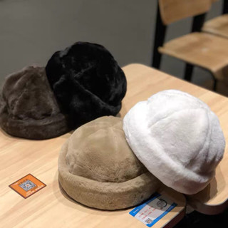 新品優選💐韓國帽子女秋冬季毛絨保暖雅痞地主帽瓜皮帽冬天網紅百搭貝雷帽女💐