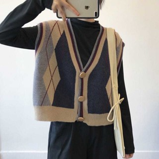 【泡芙小店】秋冬季氣質小個子穿搭針織衫馬甲毛衣打底衫法式復古兩件套裝女裝