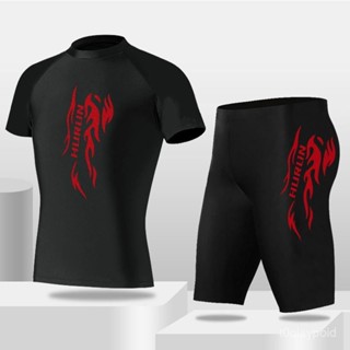 當天發貨 隔日到貨 潛水服男款分體防曬運動短袖泳衣褲大碼浮潛服速幹衝浪水母衣 QF3L WKBB