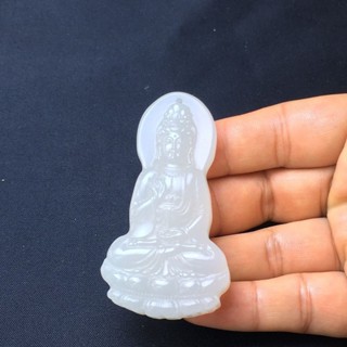 吊墜 吊飾 白玉觀音菩薩掛牌雙面雕工羊脂白玉觀音玉佩男女款情侶掛件項鏈