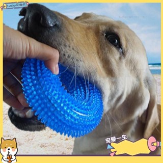🐶寵物館🐶玩具狗吱吱叫的 TPR 磨牙咀嚼玩具小狗防咬牙齒清潔玩具qwe