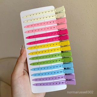 🔥精選好物🔥彩色化妝定型無痕髮夾女髮根蓬鬆神器劉海夾碎髮鴨嘴夾子髮卡頭飾