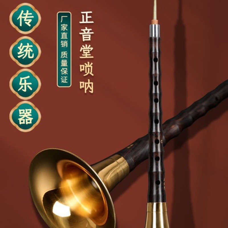 卡祖笛 嗩吶 北管嗩吶 嗩吶吹嘴 塔安2024新款烏木嗩吶樂器全套嗩吶樂器初學者演奏型嗩吶喇叭