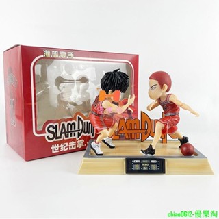 優樂淘-2款整套 日本動漫 灌籃高手 Slam Dunk 櫻木花道 流川楓 世紀擊掌 籃球 Q版公仔人偶模型玩具手辦擺件