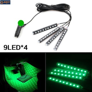 適用於9LED 一拖二 一拖四 LED 氛圍燈 車用 腳底燈 氣氛燈