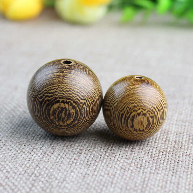 廠家批髮鷄翅木黑檀金絲檀緬甸花梨痠枝散珠25-30mm珠子手串配珠