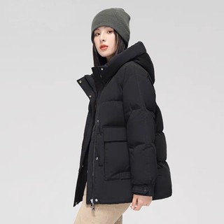 韓衣館 清倉正品羽絨棉服女士冬季新款保暖顯瘦中青年小個子連帽加厚外套保暖 冬天外套