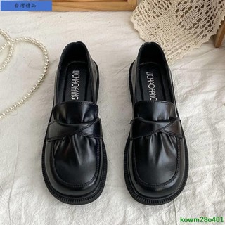 免運🚚2024新品👍35-43大碼女鞋4免運🚚1瑪麗珍單鞋女平底英倫黑色小皮鞋in免運🚚s春秋樂福鞋42