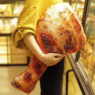*模擬大雞腿抱枕 3d網紅玩具可愛創意超大號個性食物女生搞怪抱枕小喵精選百貨~~