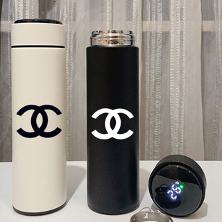 🎉現時免運✨ 保溫瓶 茶水分離 真空保溫杯 不鏽鋼保溫杯 500ml不銹鋼 保溫杯 小香風ins水杯週邊杯子定製智慧便