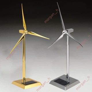 廠商 特惠￥鐵藝新款金屬太陽能風車模型 國家電投樣板房 旋轉風機擺件 送小孩禮 太陽能擺飾 太陽能擺件 模型擺飾