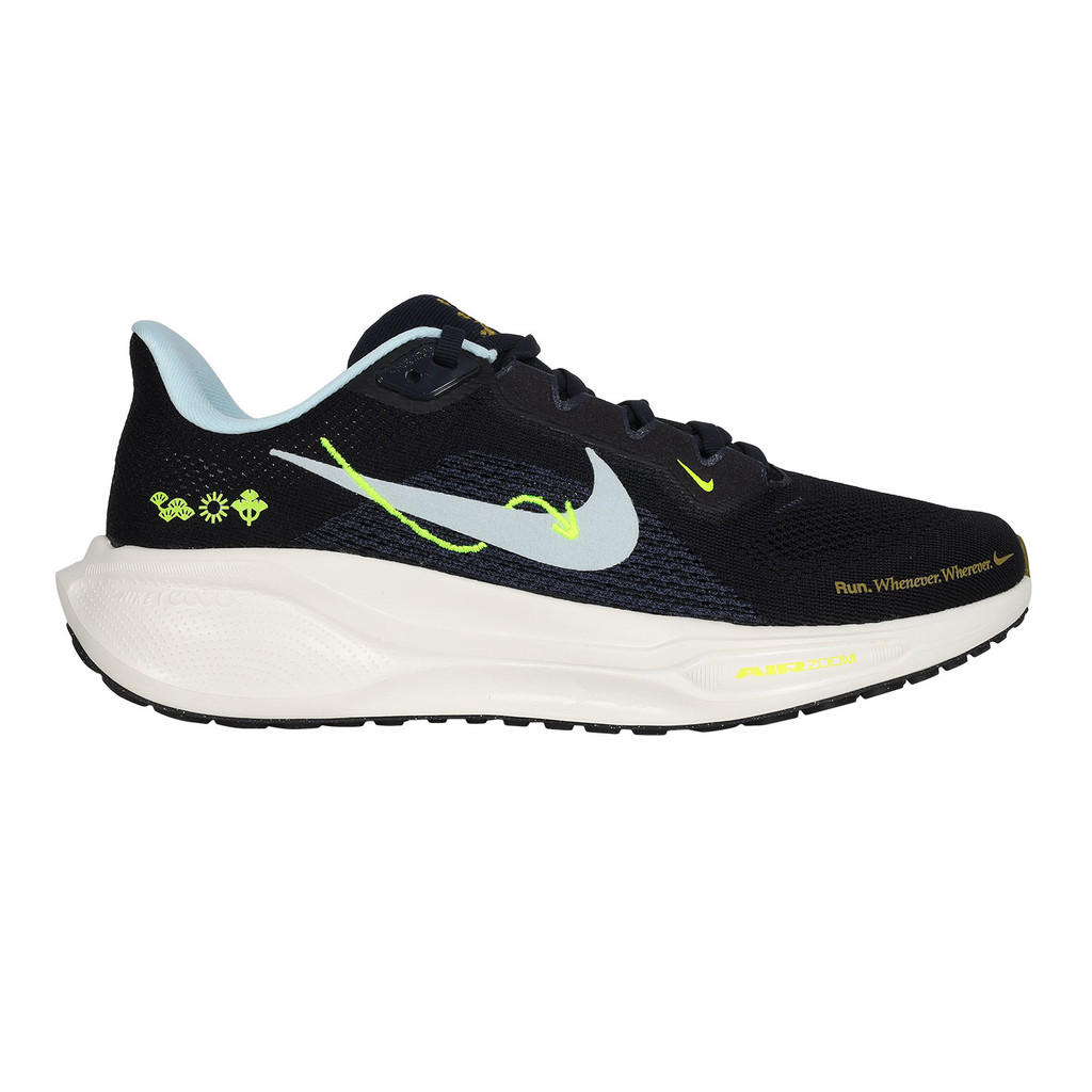 NIKE AIR ZOOM PEGASUS 41 男氣墊緩震慢跑鞋(路跑 運動「HQ3452-041」 黑灰螢光綠