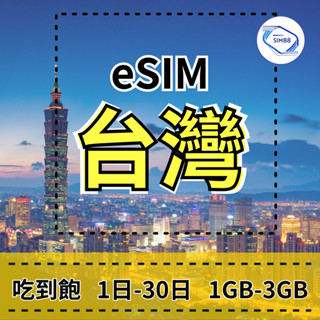 【eSIM】臺灣上網 【3天】【每日1GB-3GB】降速吃到飽 快速上網 免插卡 臺灣上網 中華電信eSIM