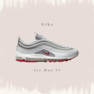 NIKE AIR MAX 97 銀白紅 子彈 氣墊 慢跑鞋 男女款 DM0027-100