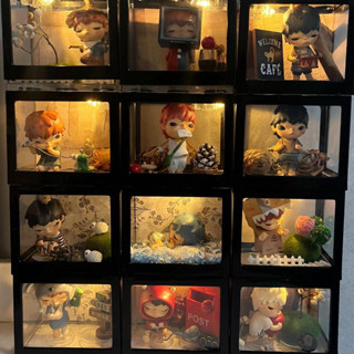 賣場最熱銷🔥 高顏值盒 收納盒 盲盒 手辦展示盒DIY INS 桌面收納 小巧盒 DIY展示櫃 防塵 防潮 高顏值櫃子